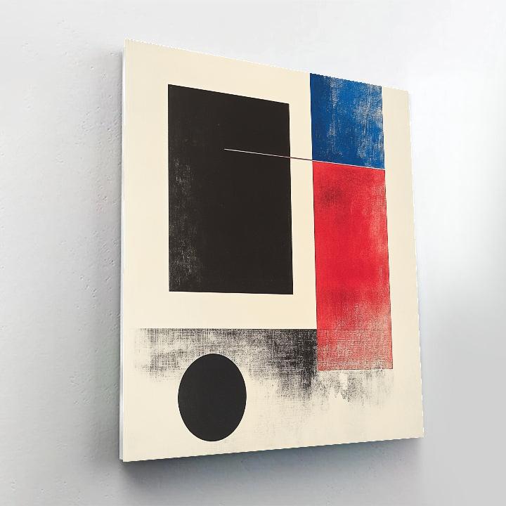 Kazimir Malevich Inspired Event Horizon Balance Numbered painting kits