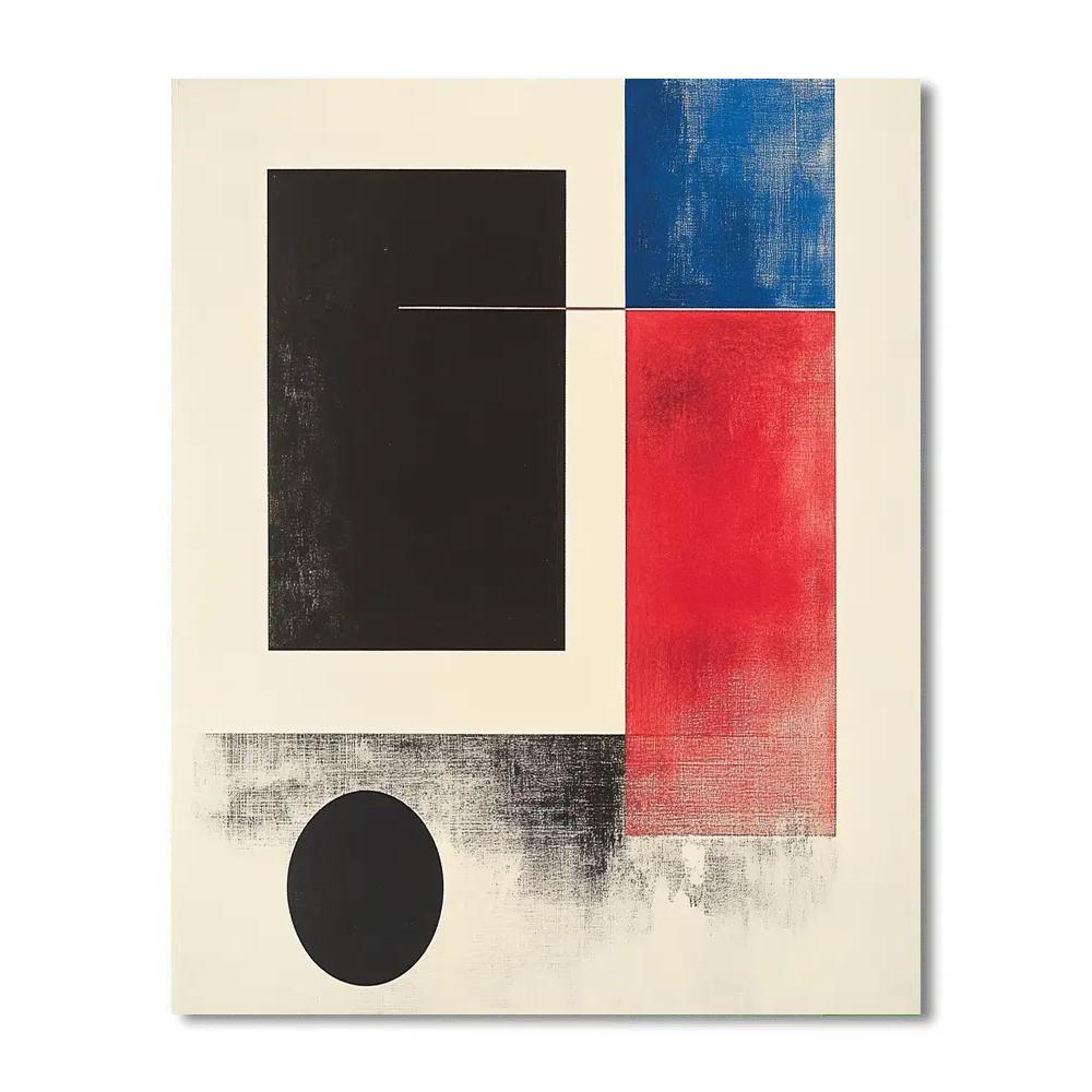 Kazimir Malevich Inspired Event Horizon Balance Numbered painting kits