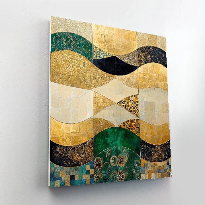 Gustav Klimt Inspired Aureate Reed River Tapestry painting number kit
