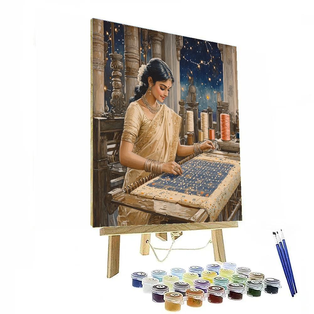 Parvati In Constellation Weaving Hall Painting by numbers kit