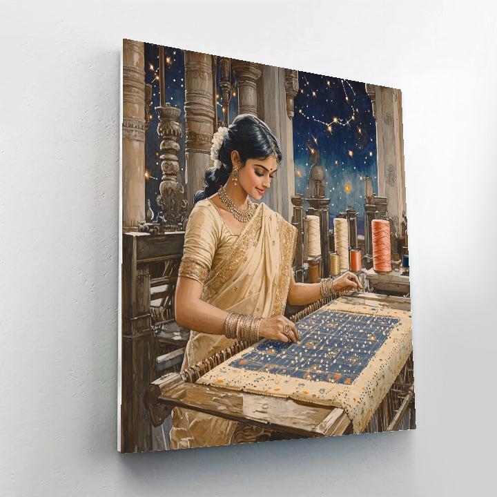 Parvati In Constellation Weaving Hall Painting by numbers kit