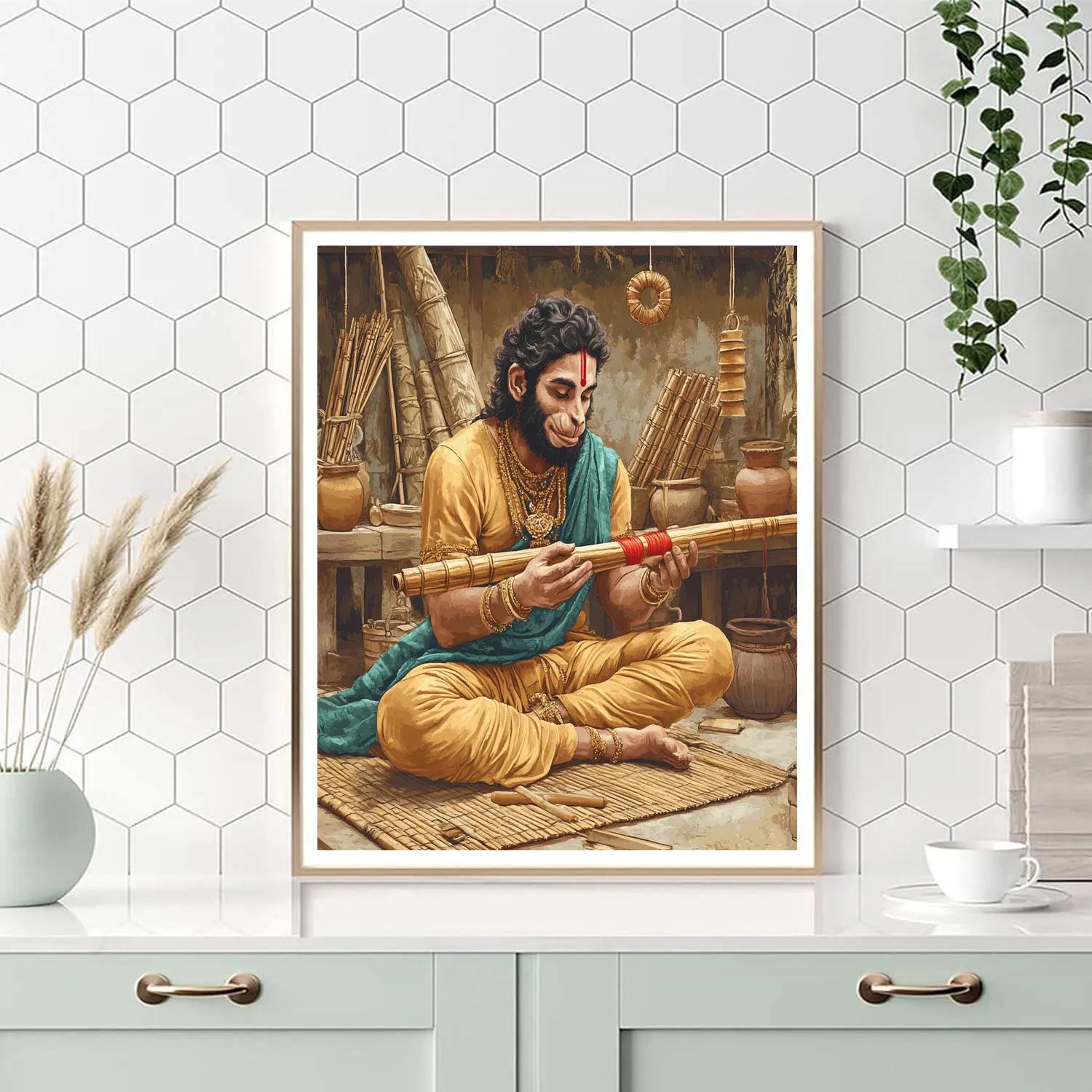 Hanuman Bamboo Wind Workshop painting number kit