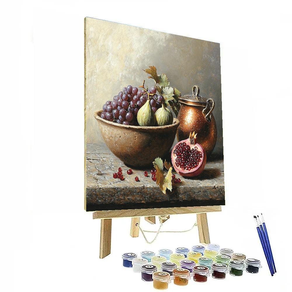 Diego Velázquez Inspired Market Earth Tones Arrangement Paint by numbers art