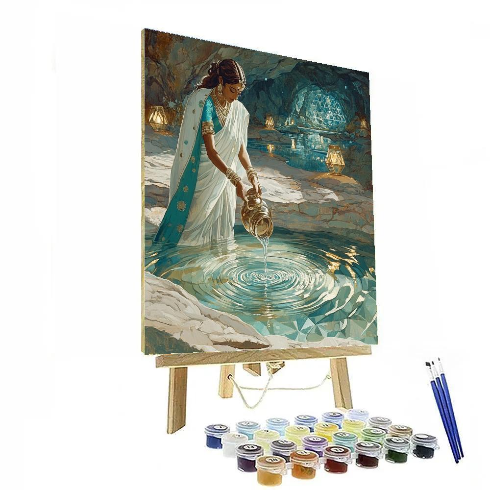 Parvati In The Crystal Spring Sanctuary Numbered painting kits