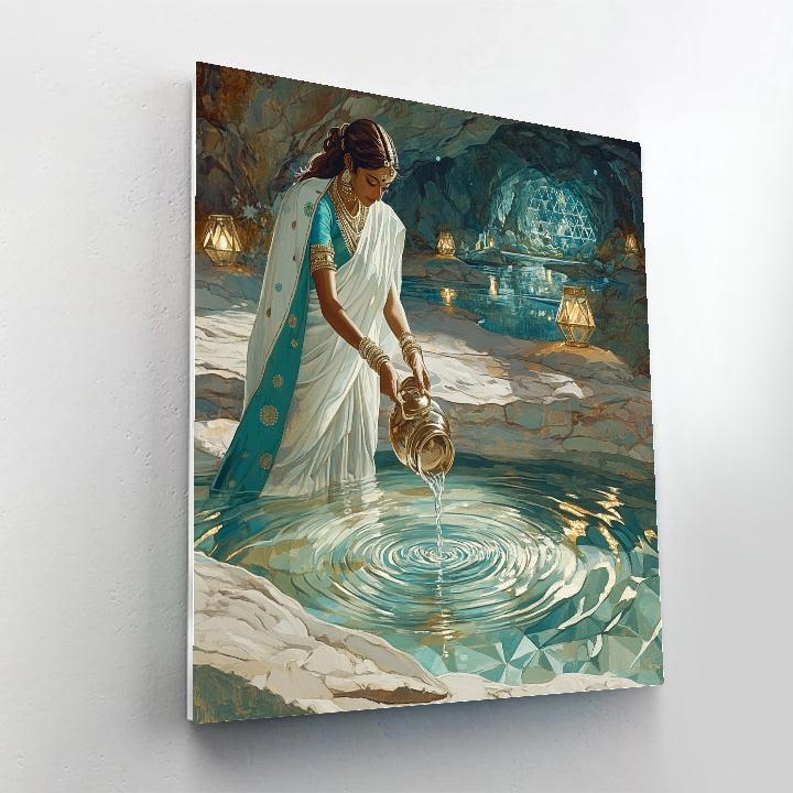 Parvati In The Crystal Spring Sanctuary Numbered painting kits