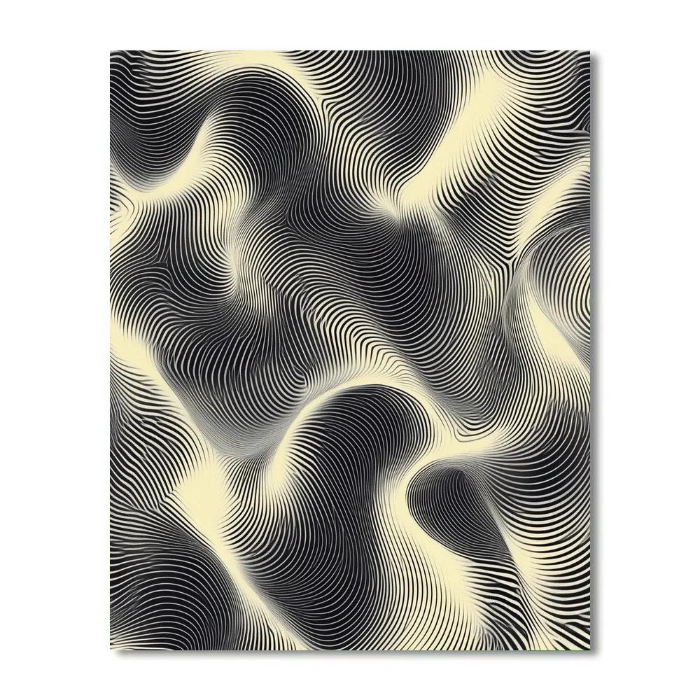 M.C. Escher Inspired Möbius Aurora Paradox Field Paint by numbers art