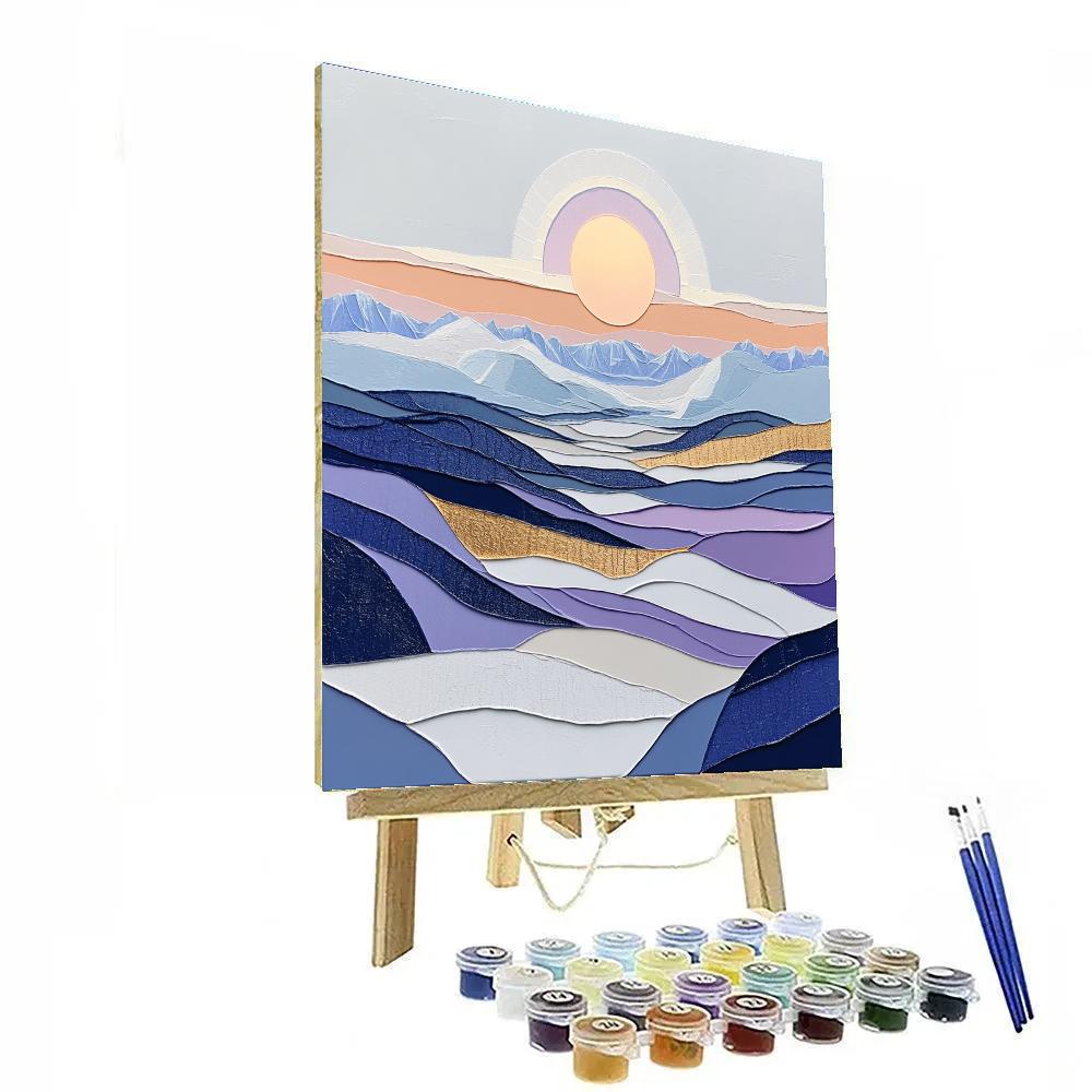 A.Y. Jackson Inspired Arctic Sun Halo And Color Snowfields Painting by numbers kit