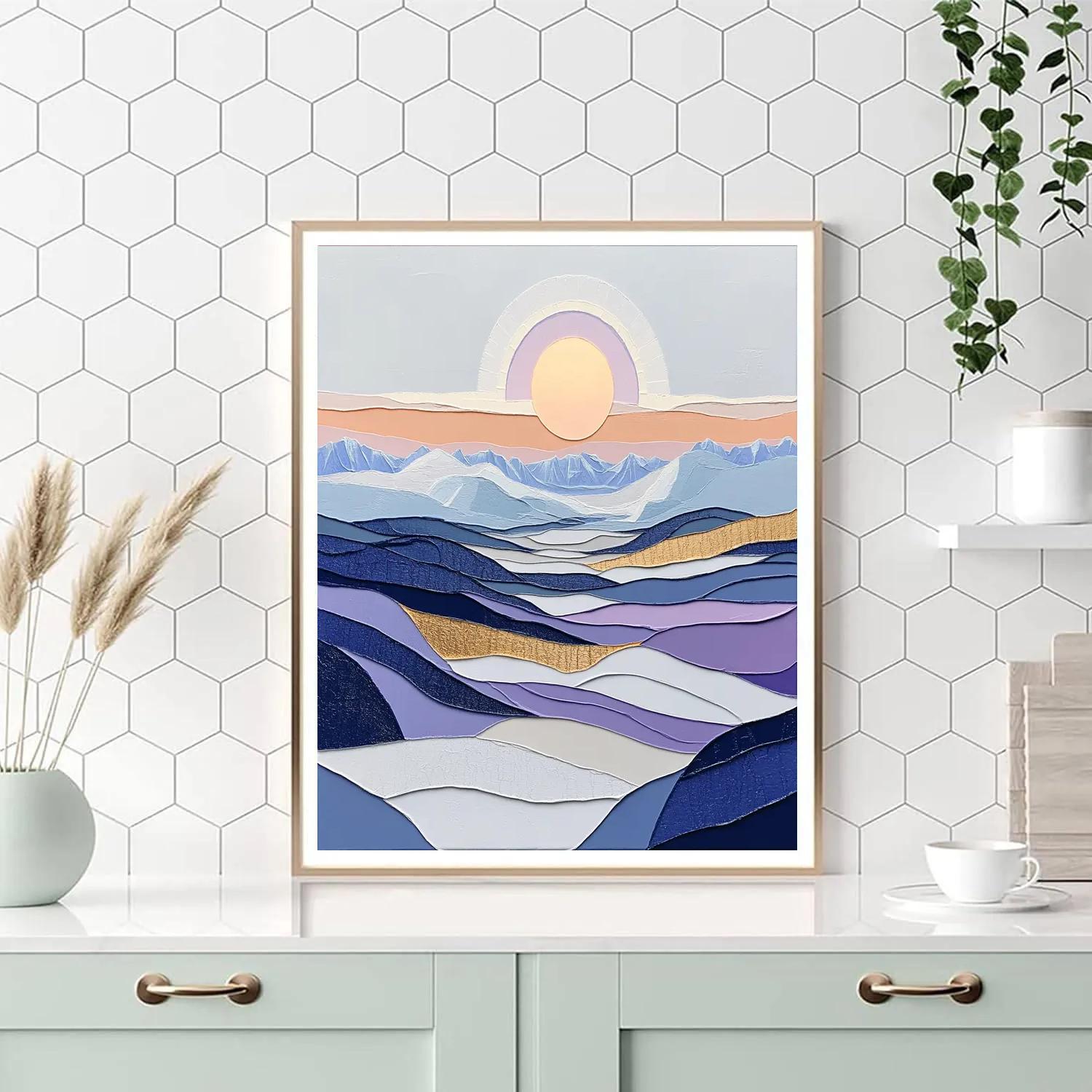 A.Y. Jackson Inspired Arctic Sun Halo And Color Snowfields Painting by numbers kit