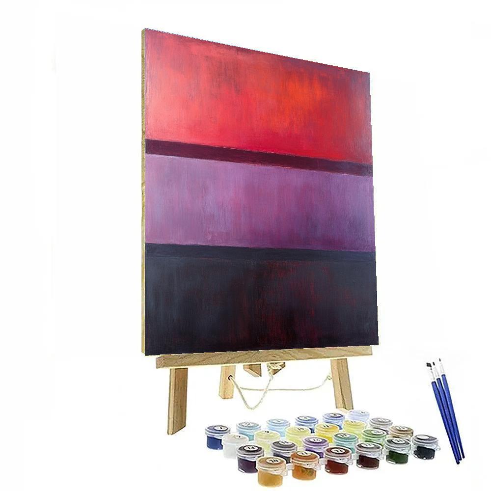 Mark Rothko Inspired Eclipse Of Quiet Vermilion Paint by numbers art