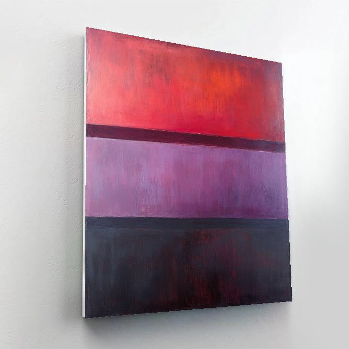 Mark Rothko Inspired Eclipse Of Quiet Vermilion Paint by numbers art