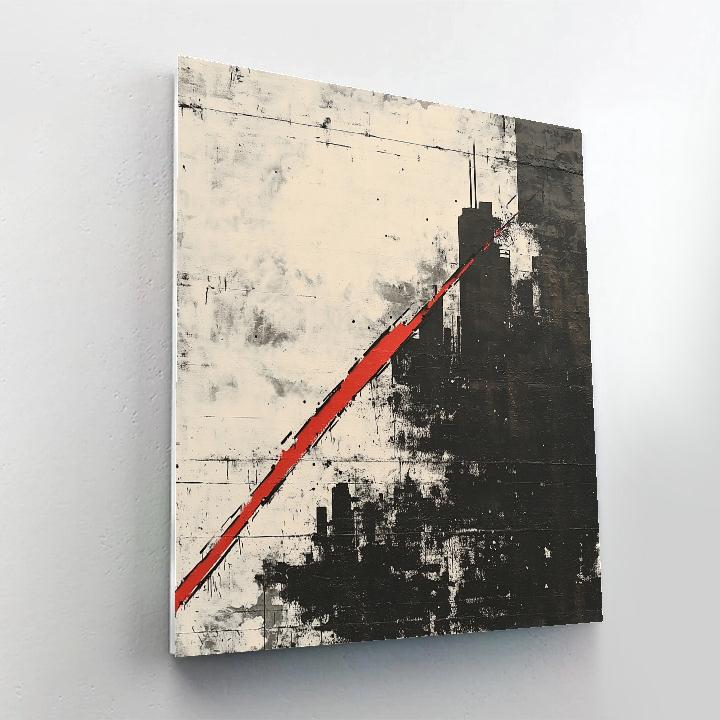 Banksy Inspired Carbon Silence Nebula paint by numbers