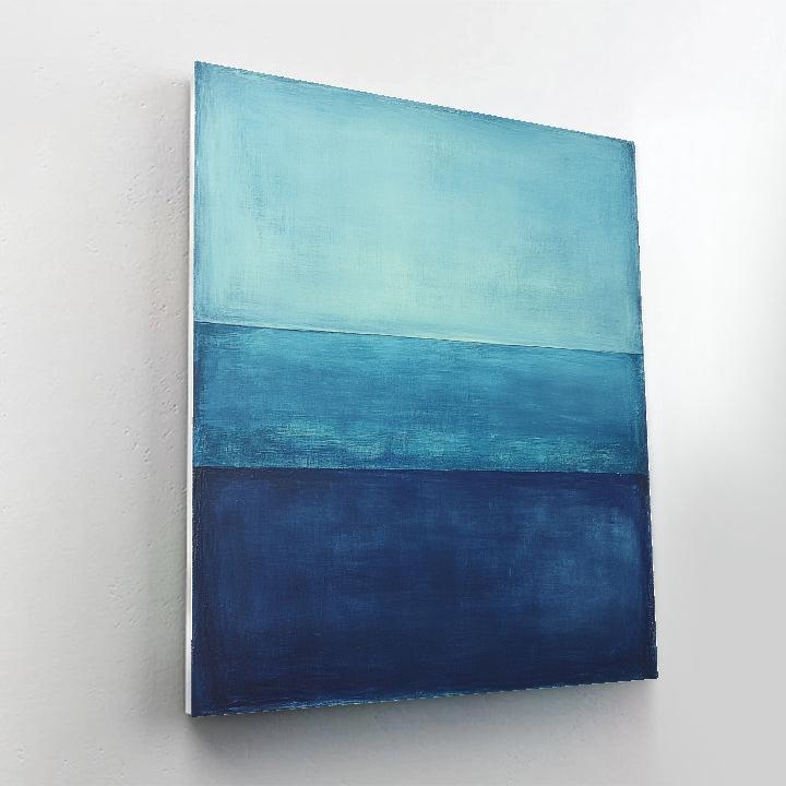 Mark Rothko Inspired Tidal Time Dilation In Ultramarine paint by numbers