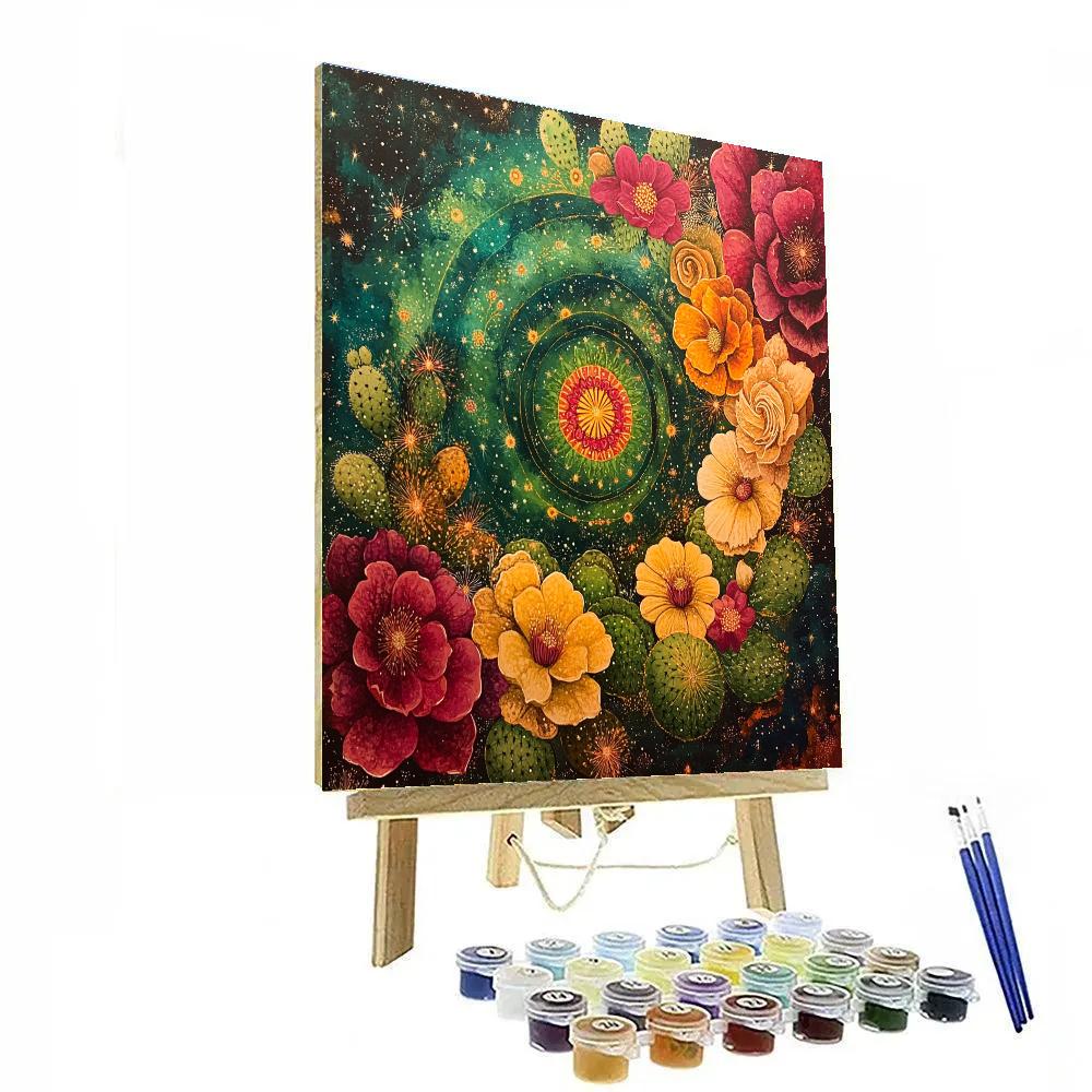 Frida Kahlo Inspired Nebula Flora Heartbeat Numbered painting kits
