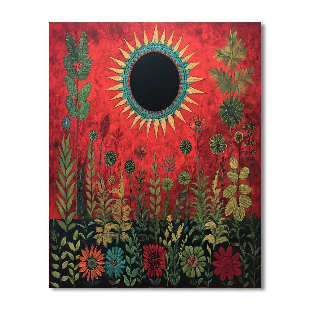 Frida Kahlo Inspired Eclipse Garden Of Memory Painting by numbers kit