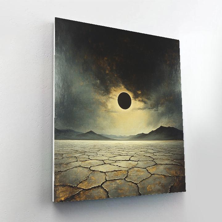 Francisco Goya Inspired Eclipse Over Salt Flats Painting by numbers kit