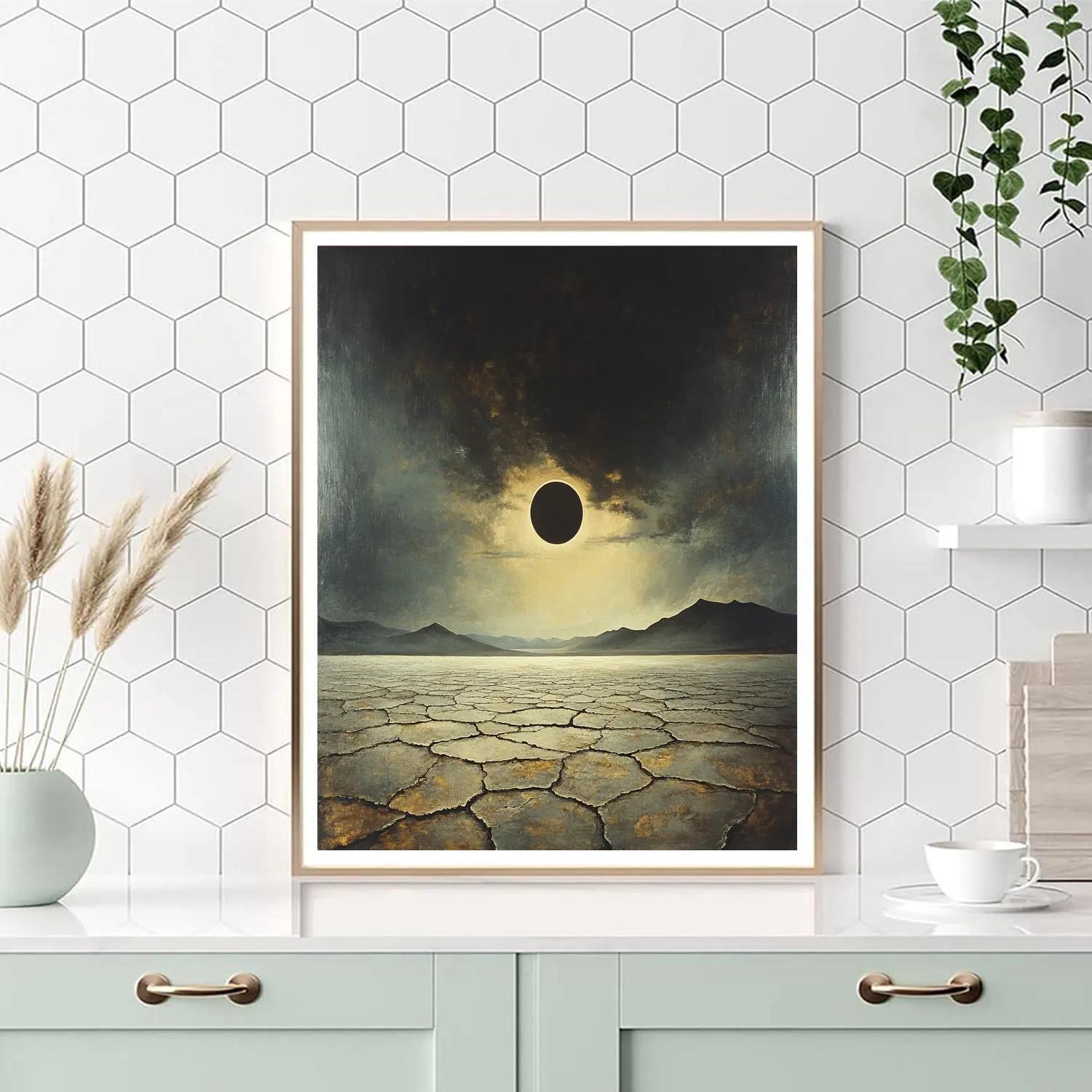 Francisco Goya Inspired Eclipse Over Salt Flats Painting by numbers kit