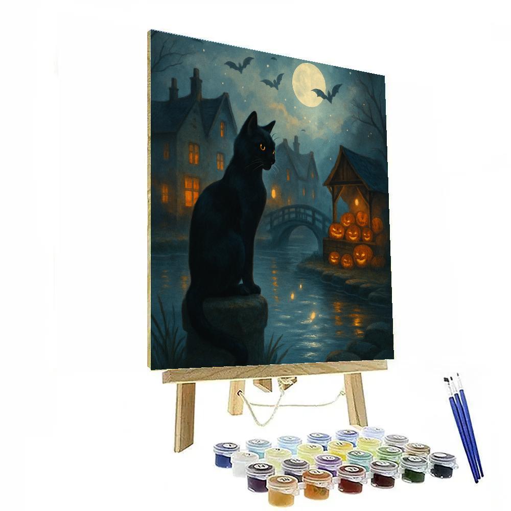 Lanterns Along The Spectral Canal Paint by numbers kits