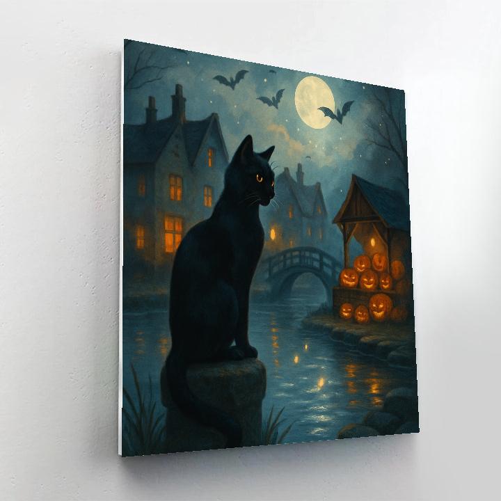 Lanterns Along The Spectral Canal Paint by numbers kits