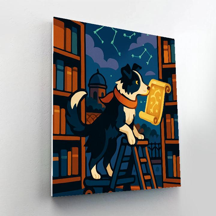 Sky Library Dog Expedition Painting by numbers kit