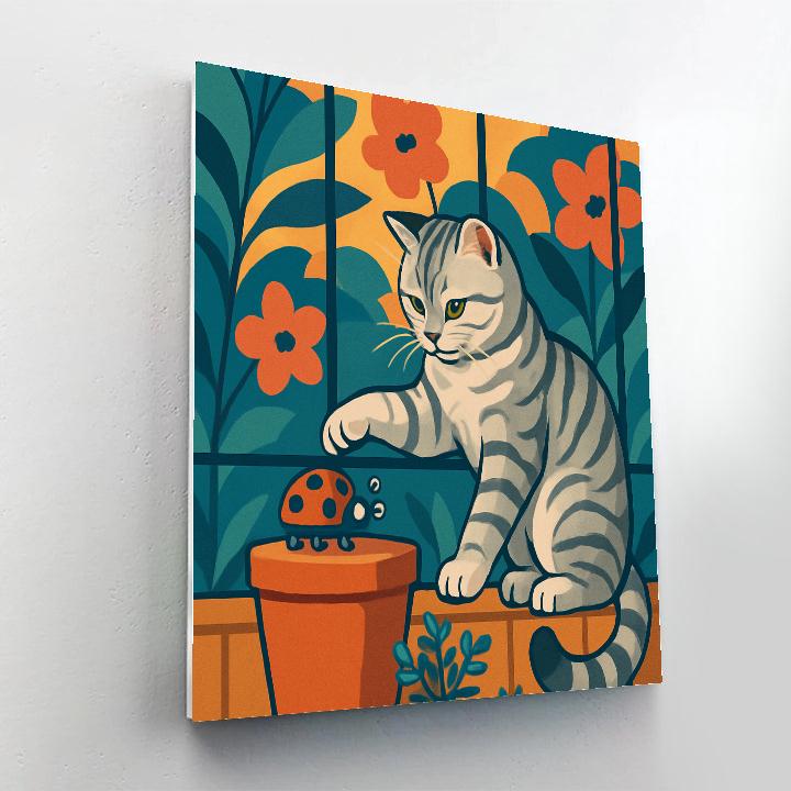 Clockwork Garden Cat Carnival paint by number