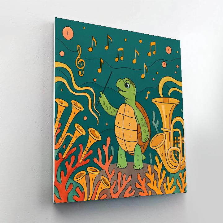 Music Of The Clockwork Reef Orchestra paint by color