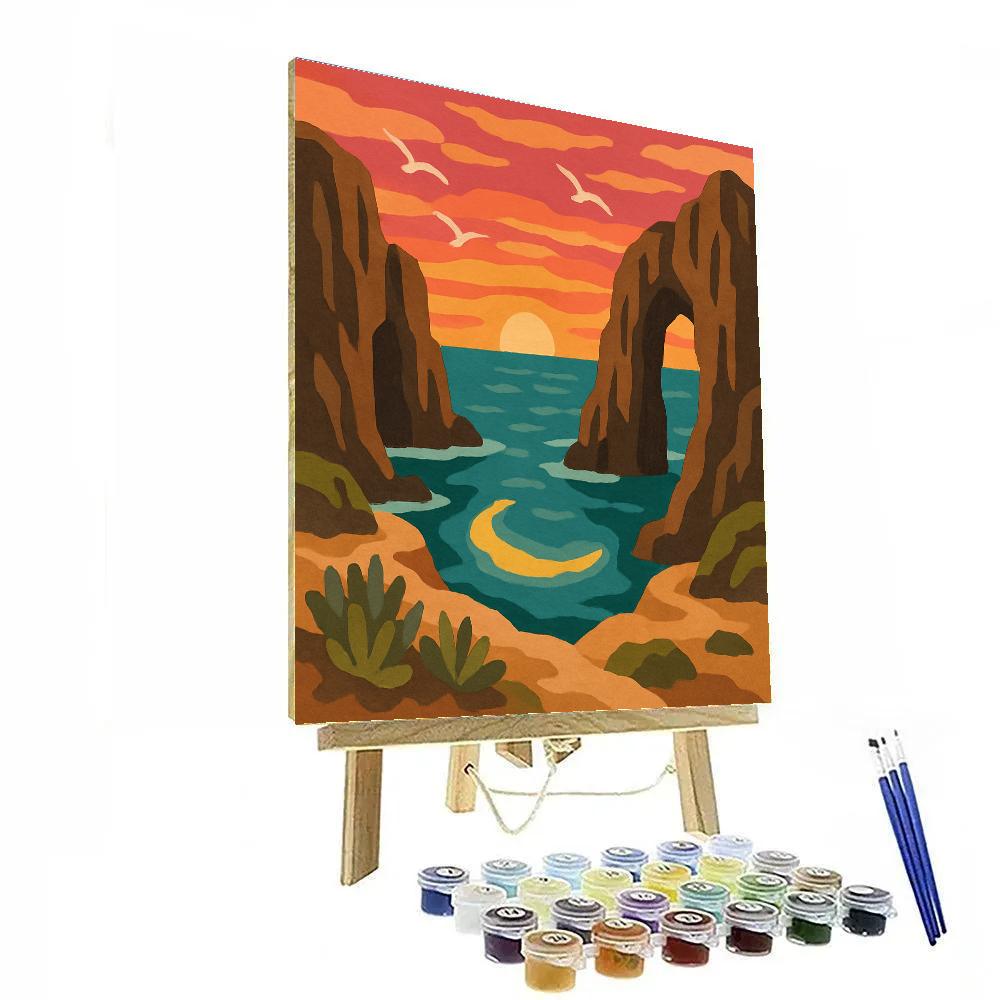Tidepool Cathedral Landscape Paint by numbers kits