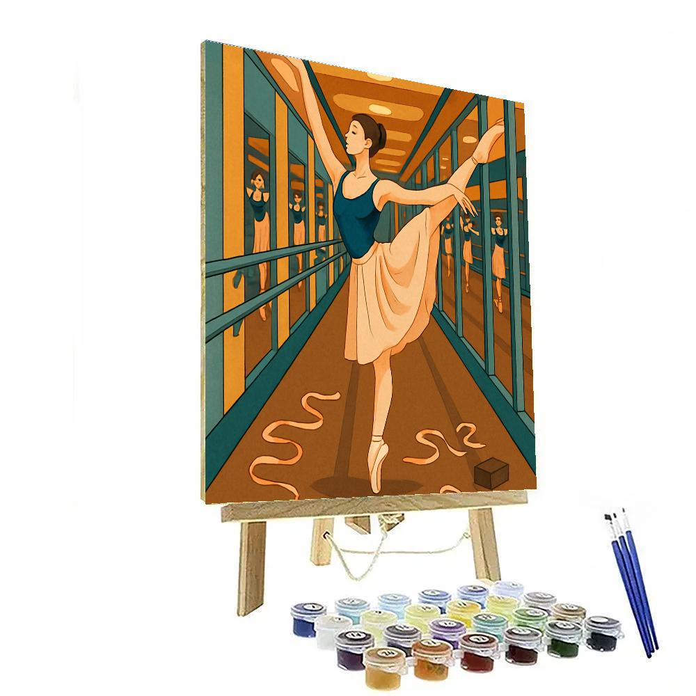 Mirror Corridor Ballet Reverie painting number kit