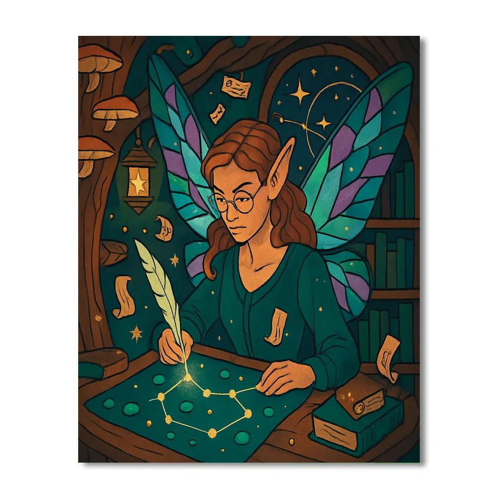 Library Of Dewdrop Fairy Cartographers Numbered painting kits