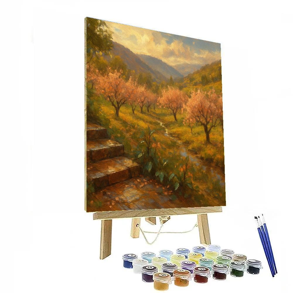 Cinnamon Orchard Valley After Rain painting number kit