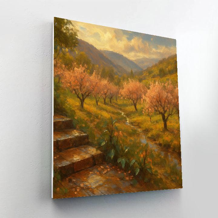 Cinnamon Orchard Valley After Rain painting number kit