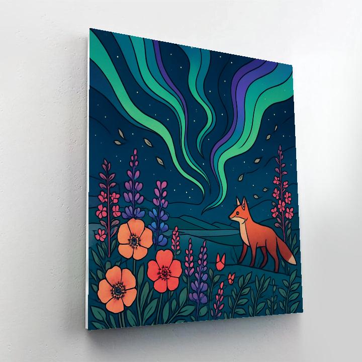 Aurora-Crafted Flowers paint by number