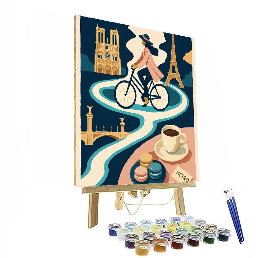 Paris Crafted Light Map paint by number