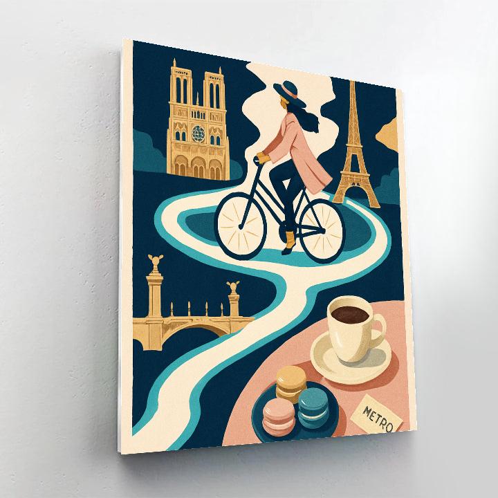 Paris Crafted Light Map paint by number