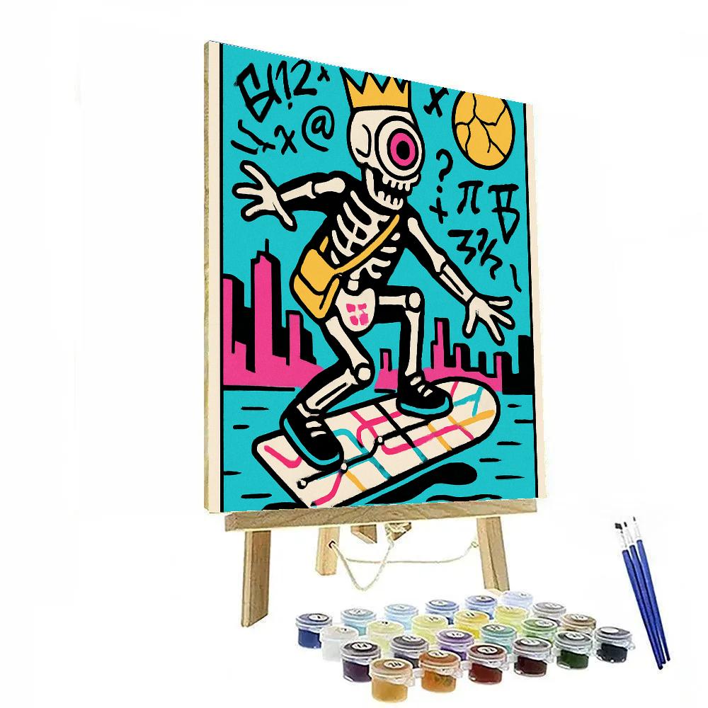 Neon Atlas Basquiat Dreamscape Paint by numbers art