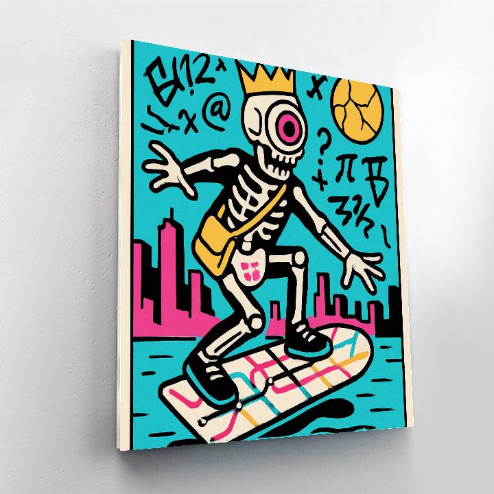 Neon Atlas Basquiat Dreamscape Paint by numbers art