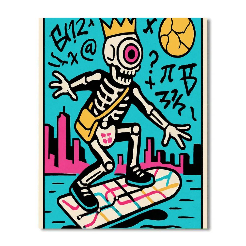 Neon Atlas Basquiat Dreamscape Paint by numbers art