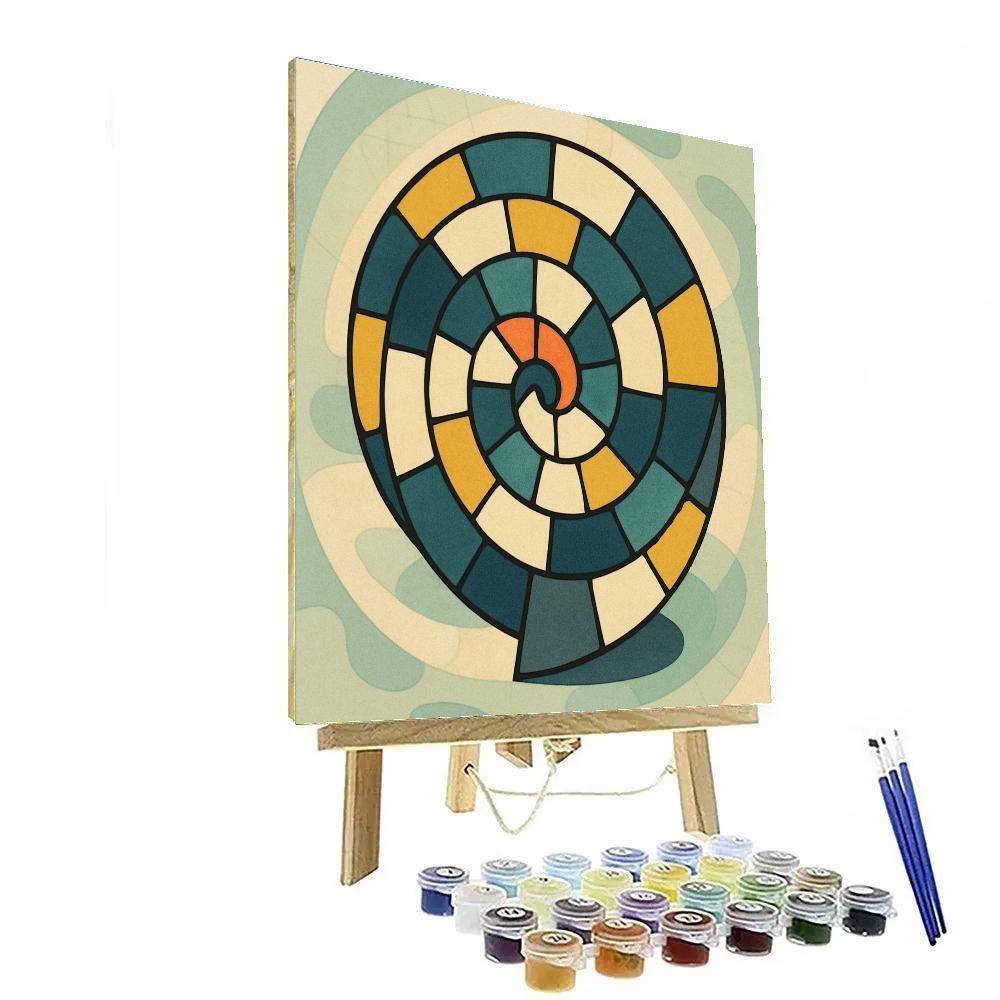 Tideglass Abstract Mosaic Numbered painting kits