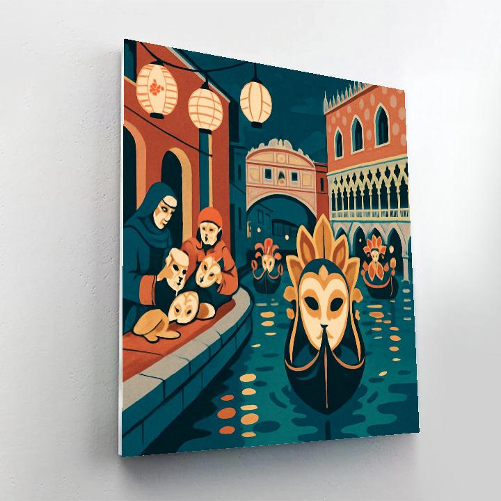 Clockwork Carnival Venice painting number kit