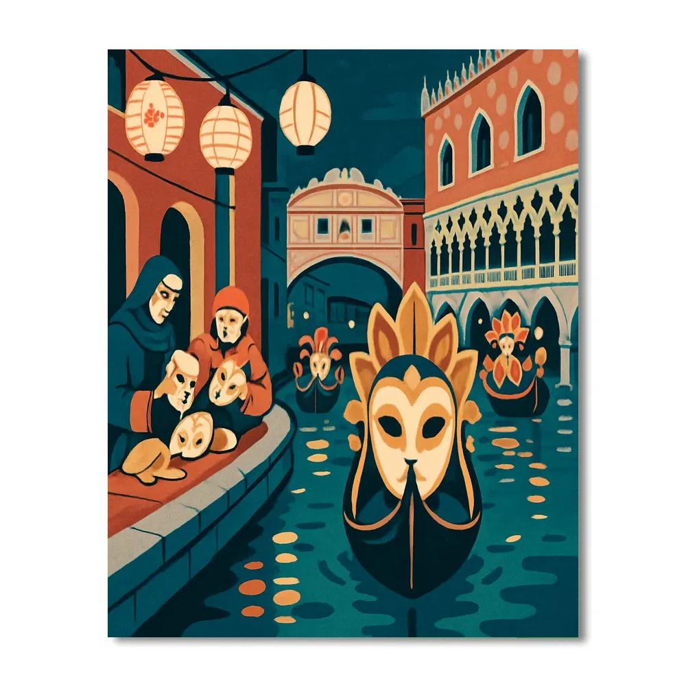 Clockwork Carnival Venice painting number kit