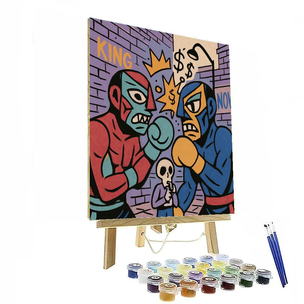 Crown Logic In Basquiat Alley Paint by numbers kits
