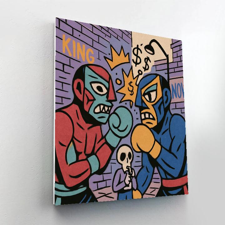 Crown Logic In Basquiat Alley Paint by numbers kits