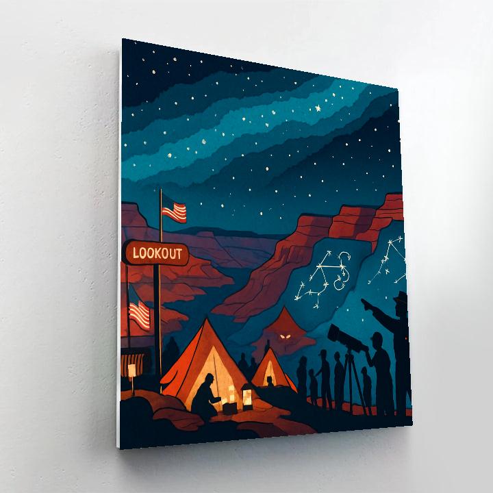 Canyon Stargazer Festival In The USA Paint by numbers art