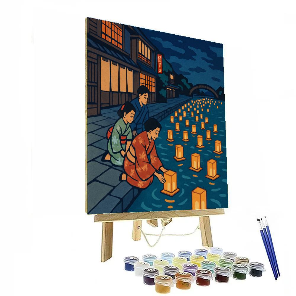 Lantern Tide In Japan Painting by numbers kit