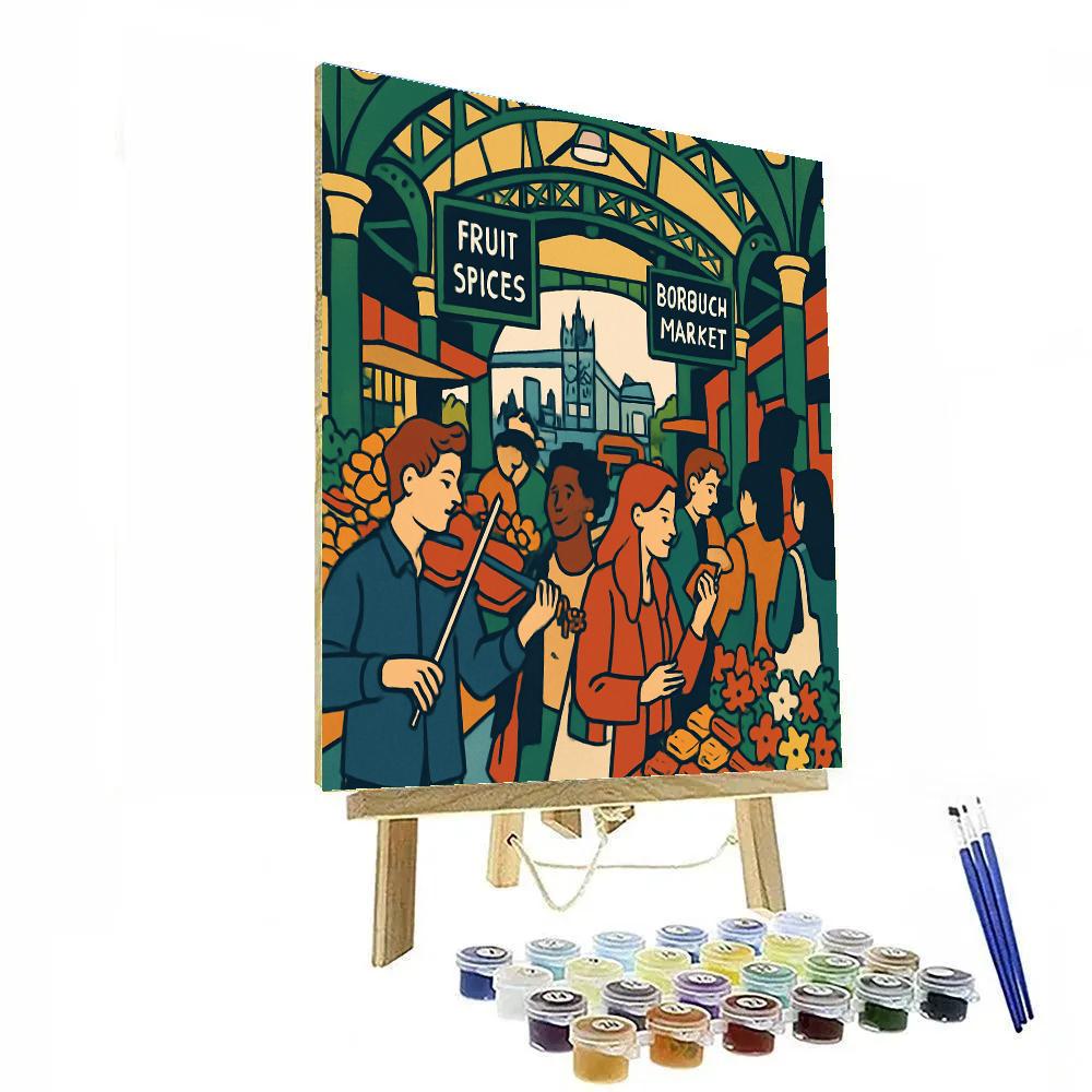 London Market Kaleidoscope paint by numbers