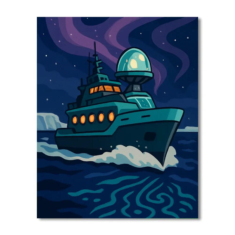 Abyssal Observatory Ship Numbered painting kits