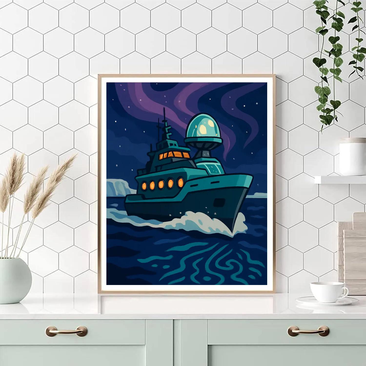 Abyssal Observatory Ship Numbered painting kits