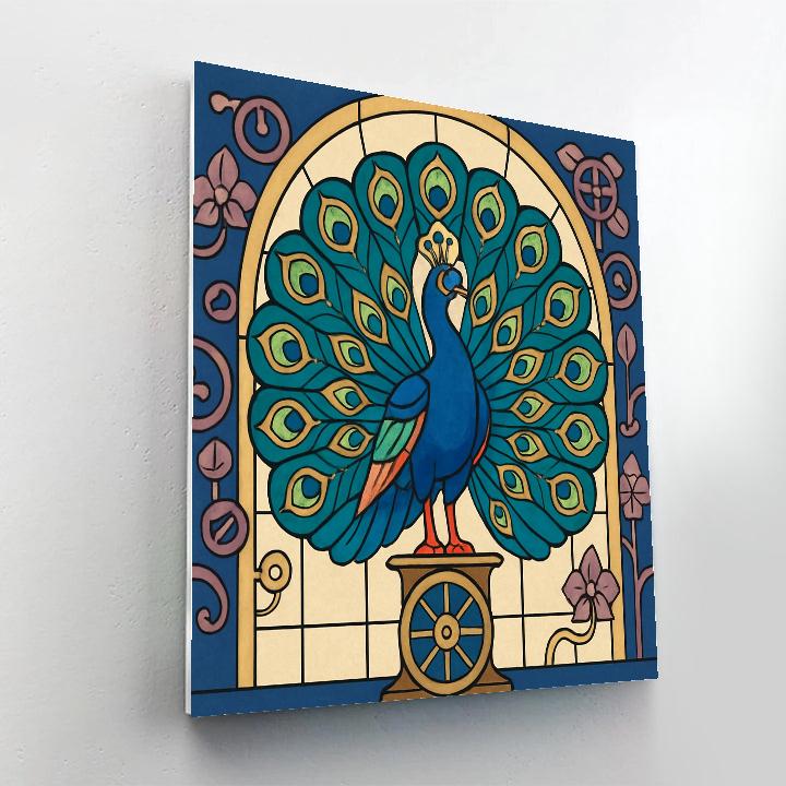 Clockwork Conservatory With Peacock Display Paint by numbers kits