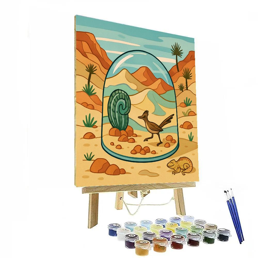 Desert Crafted Glass Dune Garden painting number kit
