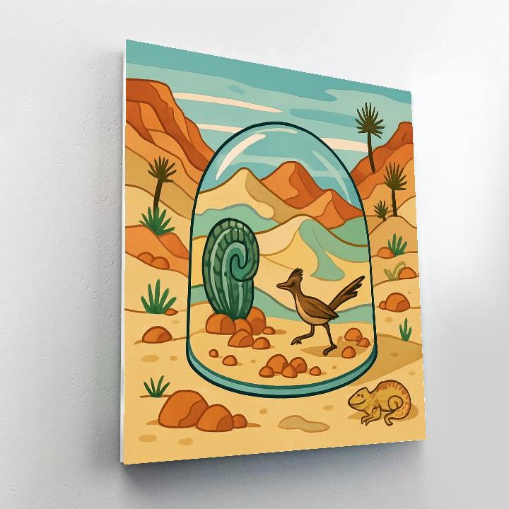 Desert Crafted Glass Dune Garden painting number kit