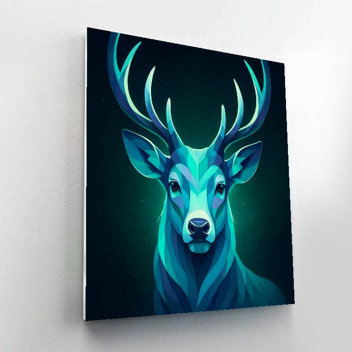 Aurora Antler Deer Sentinel Numbered painting kits